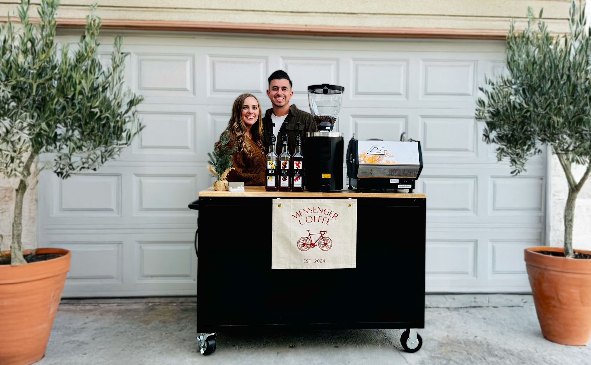 Messenger Coffee Cart with Stephanie and Danny Arellano
