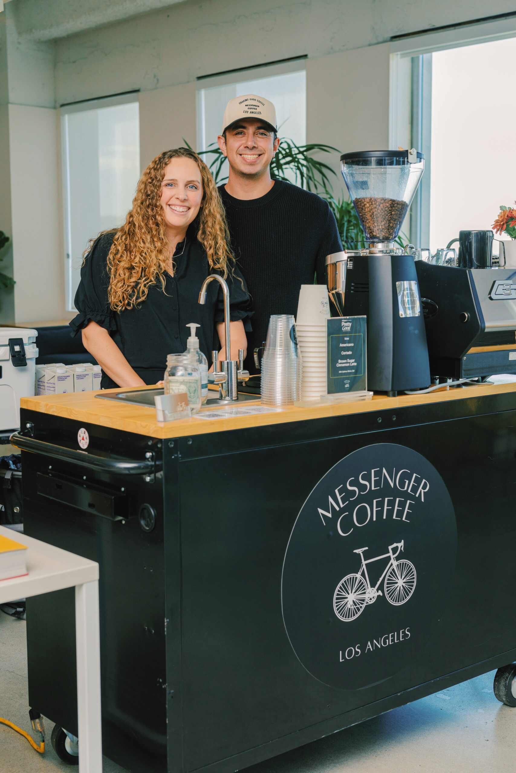Los Angeles Coffee Cart from Messenger Coffee LA providing corporate coffee catering services