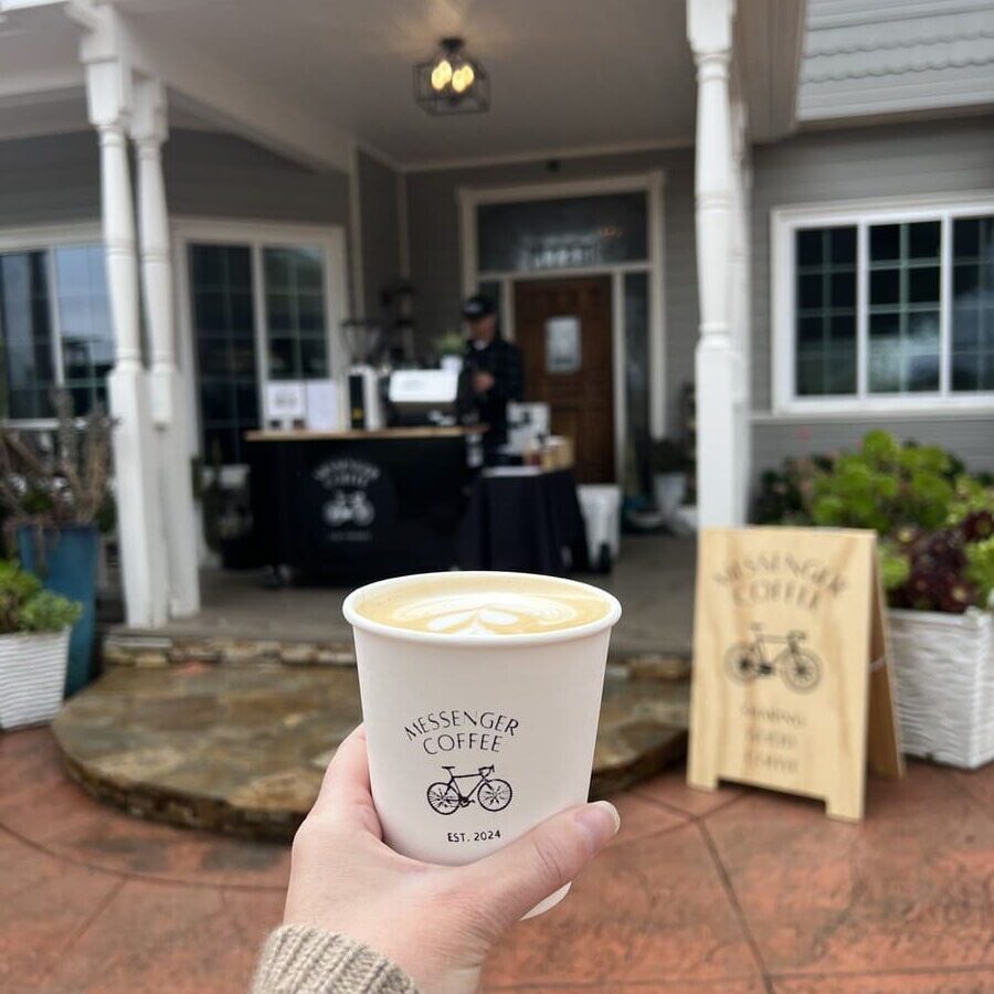 Coffee cart catering for a wedding